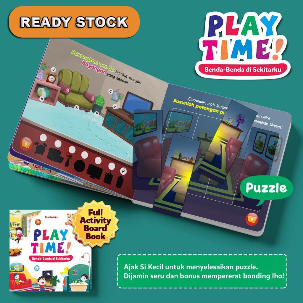 Buku Anak Play Time edisi Benda-Benda Di Sekitar Kita (Ziyad Books)