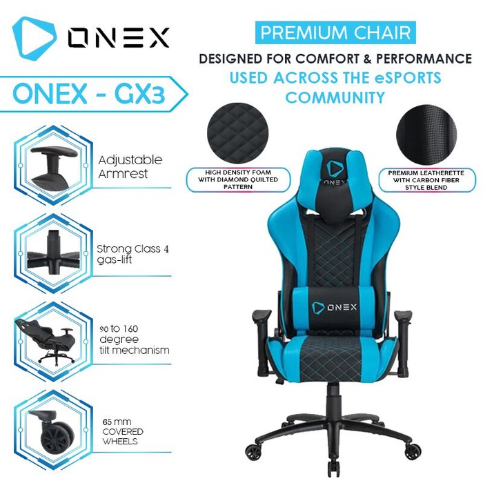 Kursi Kantor gaming Onex premium GX3 - Gaming chair GX-3 - bangku racing