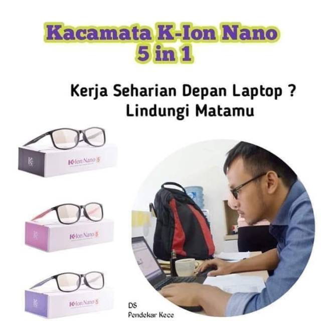 PROMO KACAMATA TERAPI KESEHATAN  KECANTIKAN ALAT BANTU TERAPI PRIA WANITA K-ION NANO PREMIUM 5