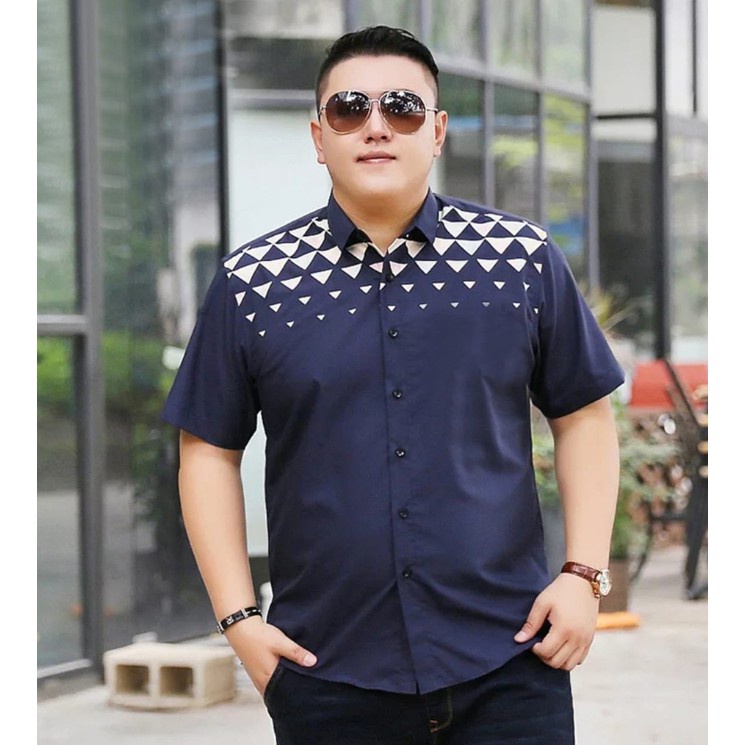 FORTGLASS JUAN JUMBO KEMEJA LENGAN PENDEK FORMAL KASUAL UKURAN BESAR TRIA SIZE XXL/XXXL