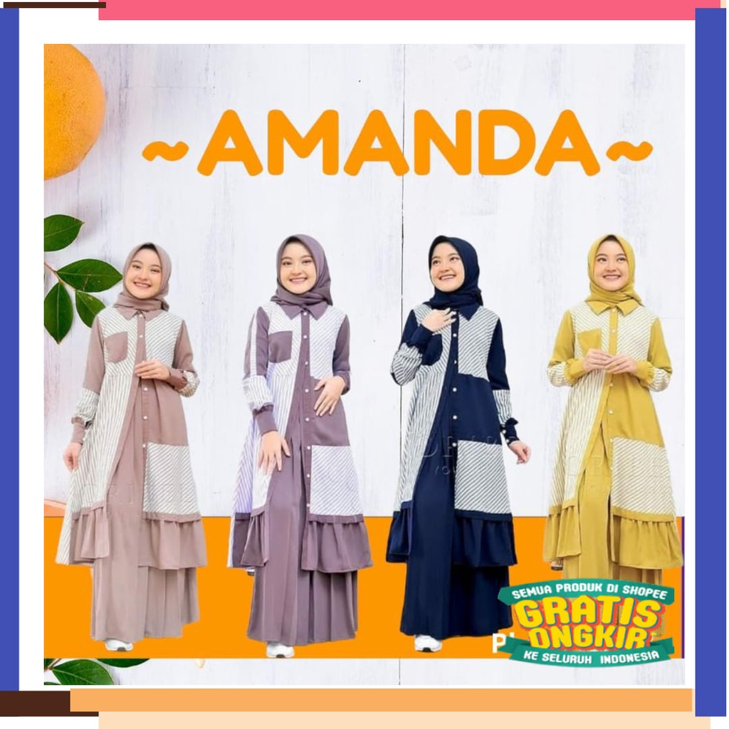 Warna warni army jotol hijau daun botol tiska stabilo lumut / Setelan Muslim Anak Perempuan Umur 8 9