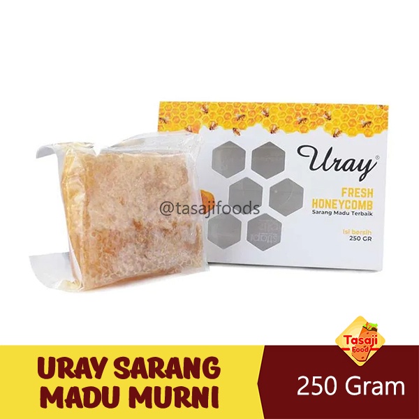 Madu Uray Comb Honey 250gr - Sarang Madu Murni - Sarang Madu Asli