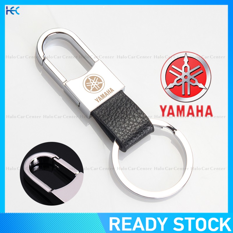 【Ready Stock】 Leather Strap Keyring Motorcycle Keychain Car keychain for Yamaha