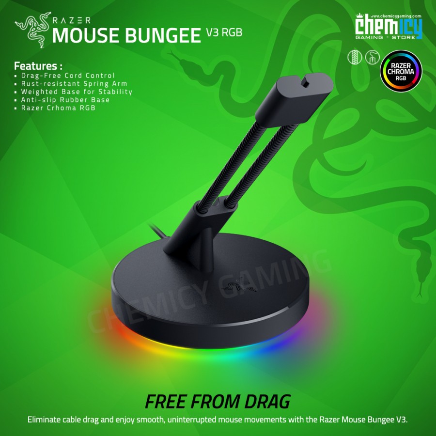 Razer Mouse Bungee V3 Chroma RGB Cord Holder Cable Management