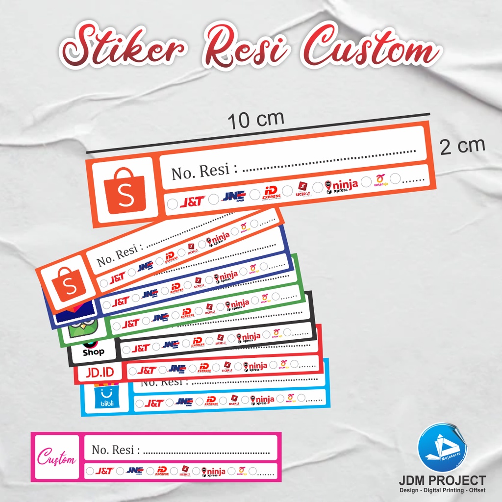 

STIKER RESI COSTUM DESAIN SENDIRI SHOPEE JDM