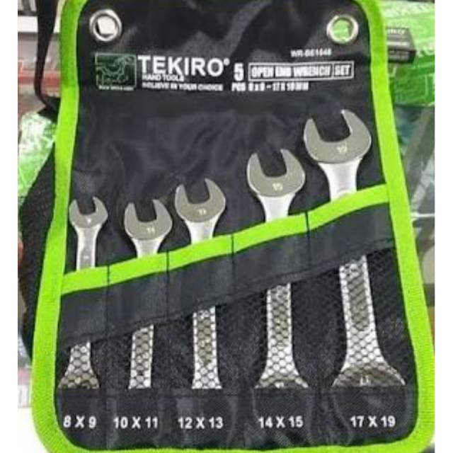 TEKIRO Kunci Pas Set 5 PCS (8-19mm)