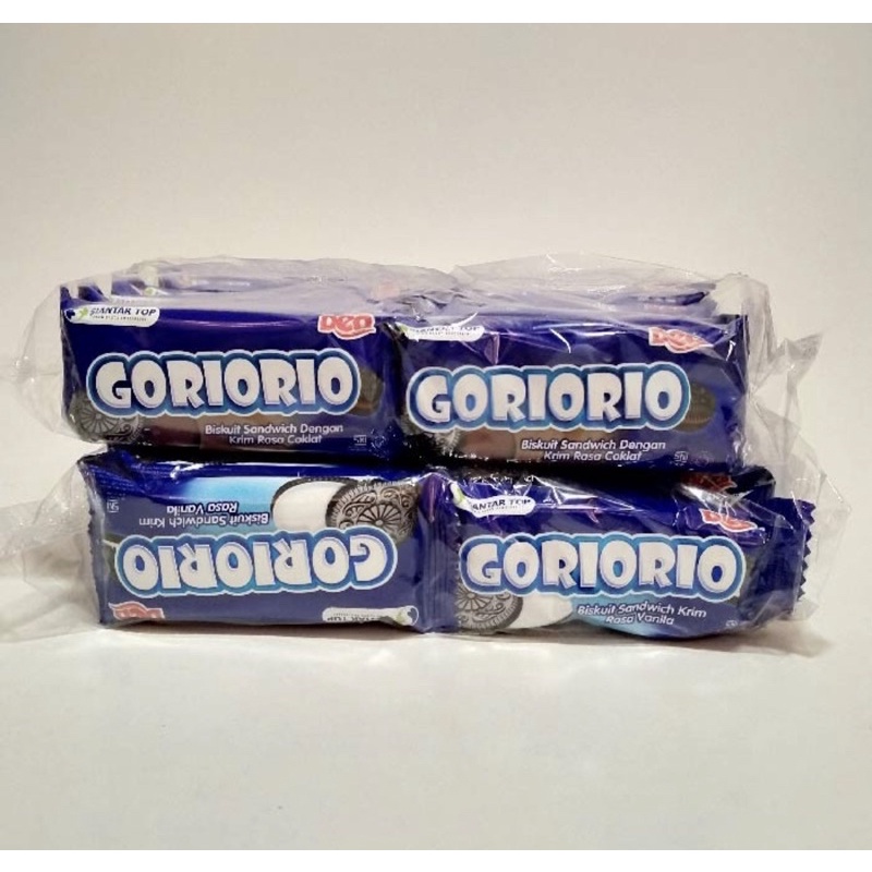 

Goriorio Biskuit Sandwich Krim 14gram pack (20pcs)