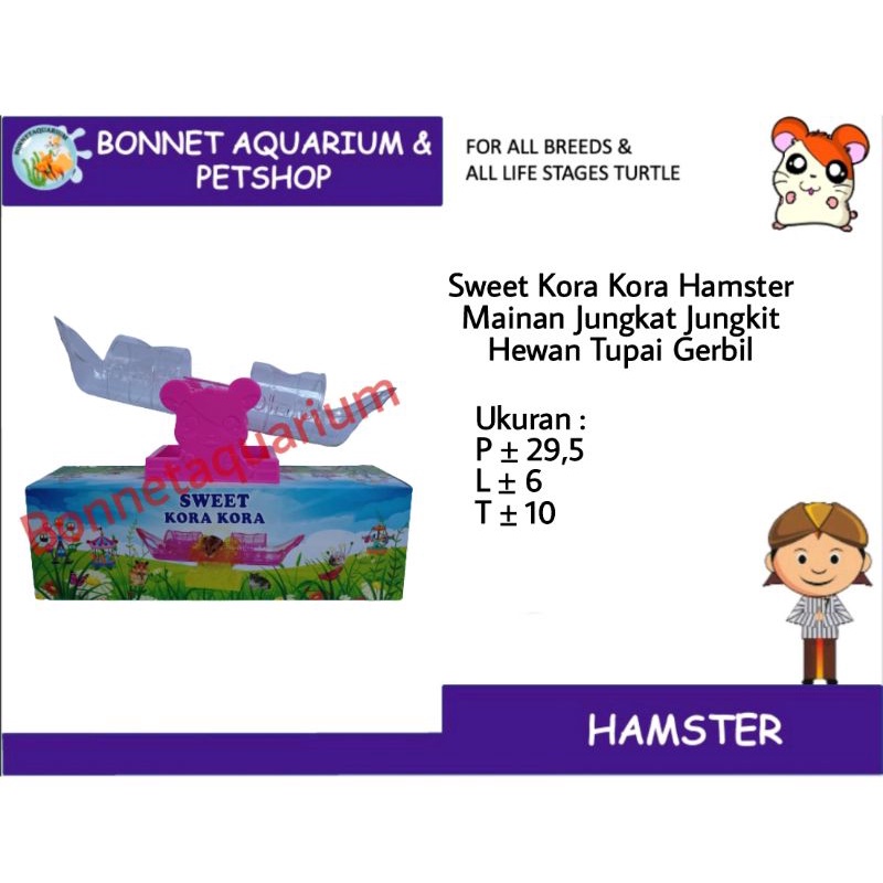 Sweet Kora Kora Hamster Mainan Jungkat Jungkit Hewan Tupai Gerbil Bajing