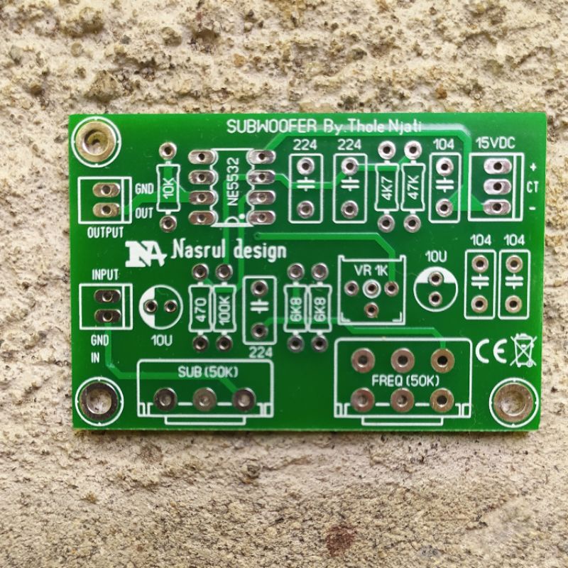 pcb filter subwofer mam audio