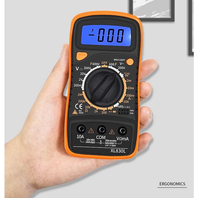 Digital Multimeter MINI AC/DC Voltage Tester - Multi fungsi tester Digital