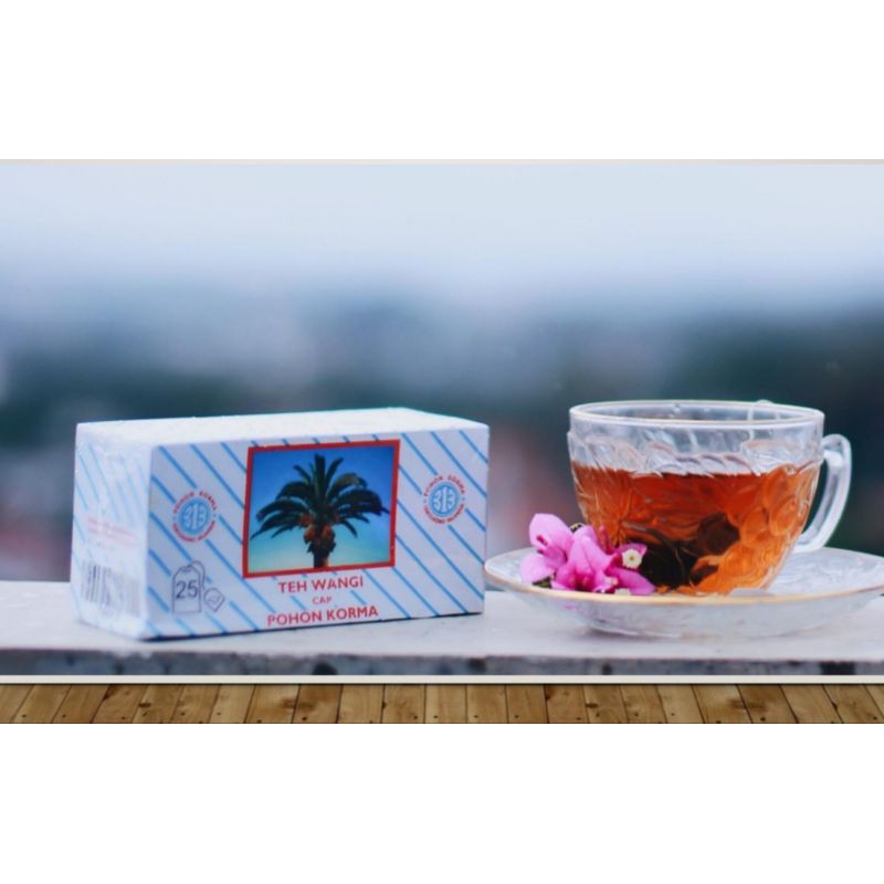 teh wangi celup isi 25 cap pohon kurma