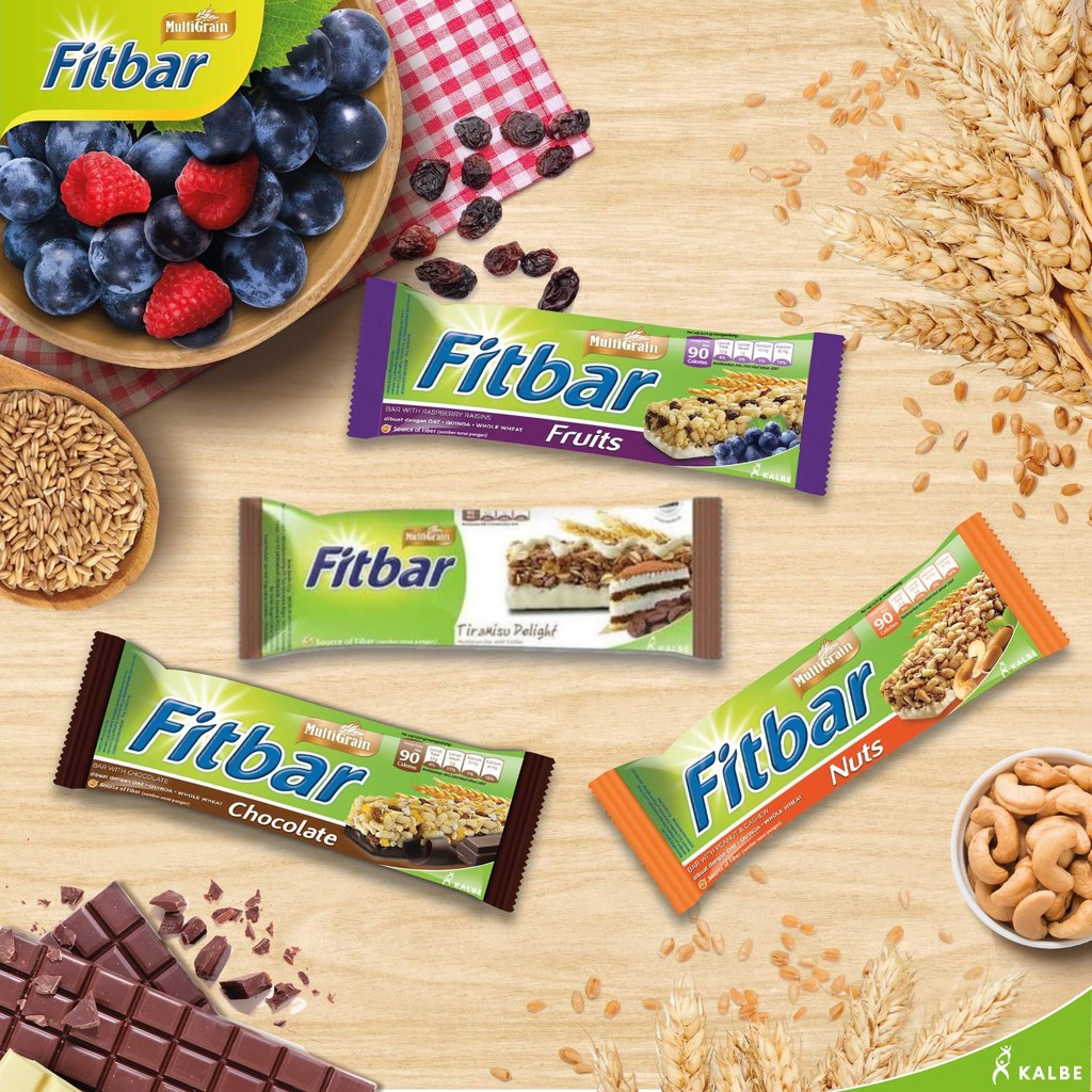 

FITBAR TIRAMISU CHOCOLATE NUTS FRUITS Multigrain bar diet snack low calorie