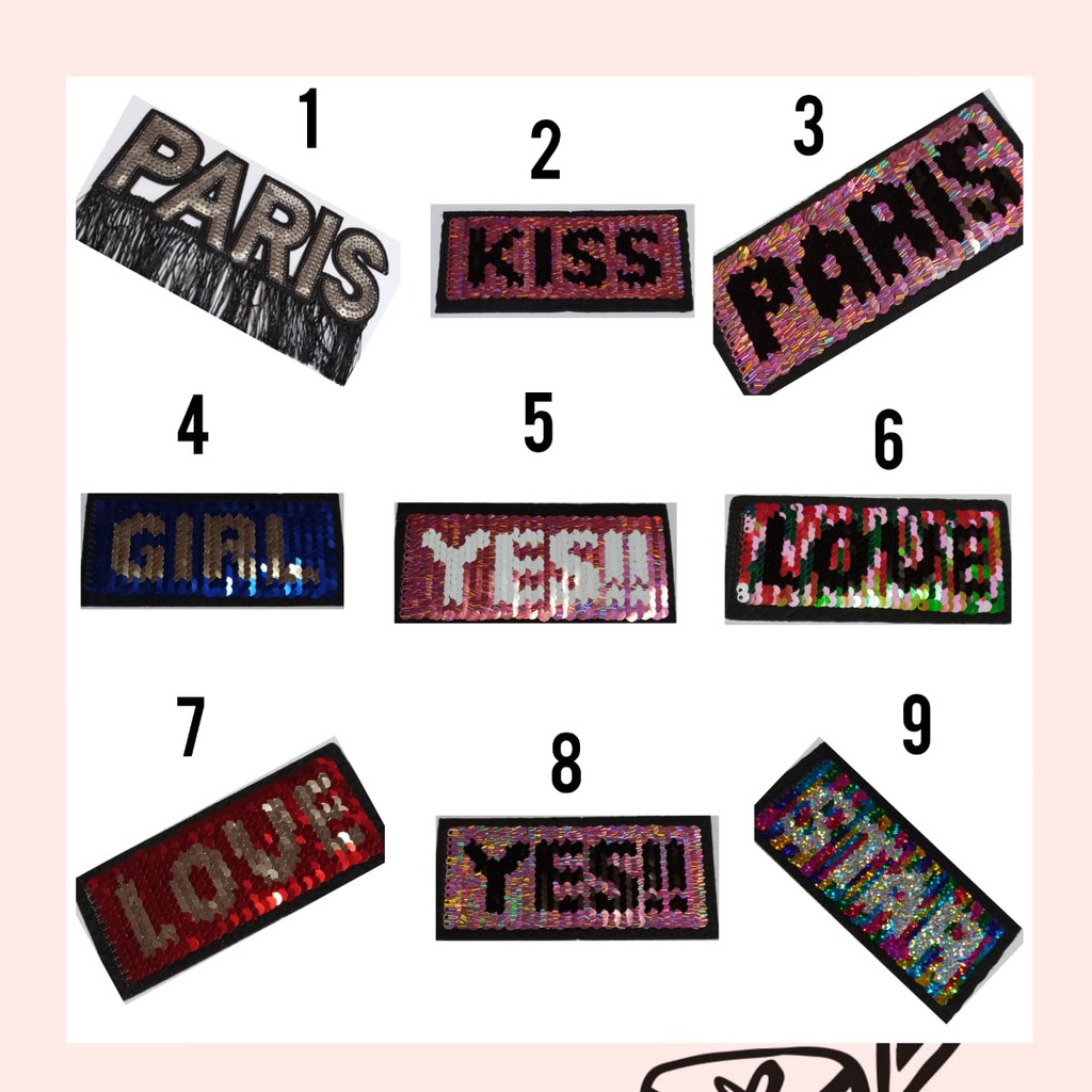 PATCH BORCI SEQUIN 2 SISI | EMBLEM BORCI