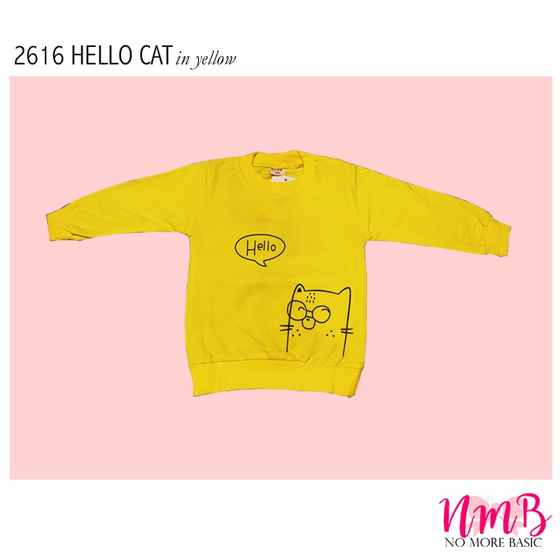 Kids Sweater 2616 Hello Cat -  Baju Lengan Panjang Anak