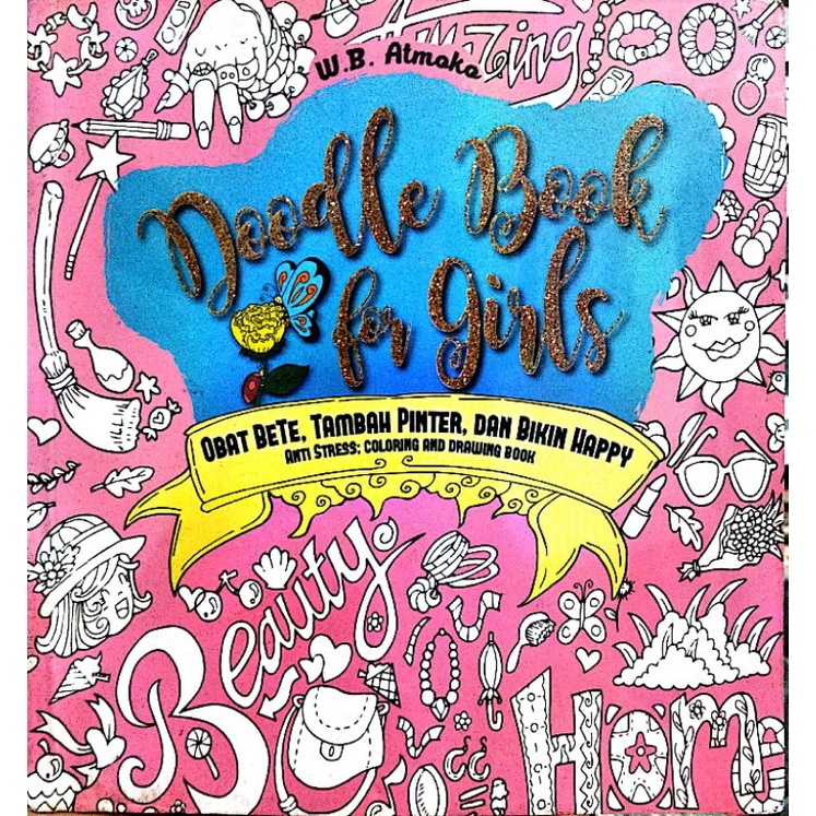 BUKU MEWARNAI ANTI STRESS-DOODLE BOOK FOR GIRL