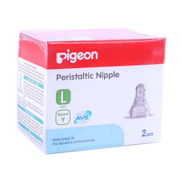 Pigeon nipple peristaltic slim neck - dot botol susu pigeon