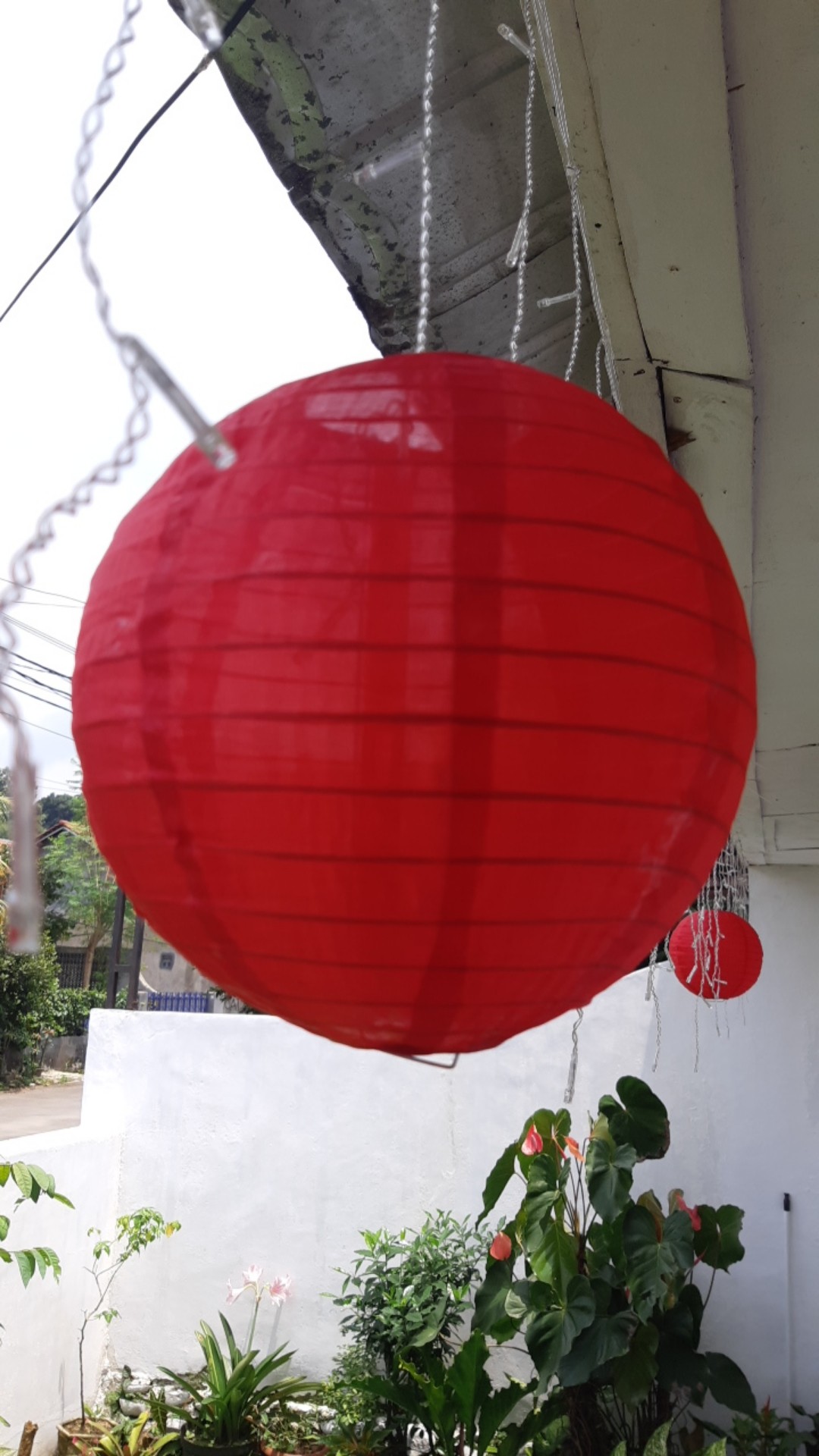 Lampion Kain Polos Warna Warni 20cm 8inch