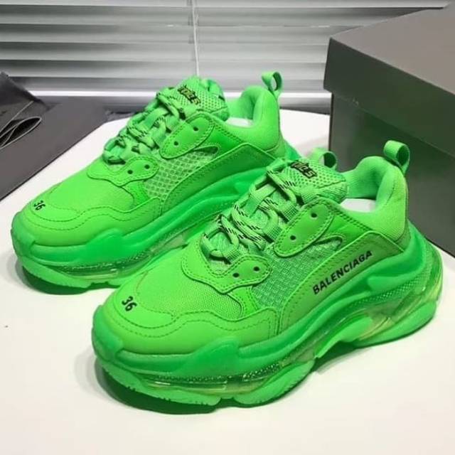 Balenciaga Triple S Multicolor - Triple Neon Green