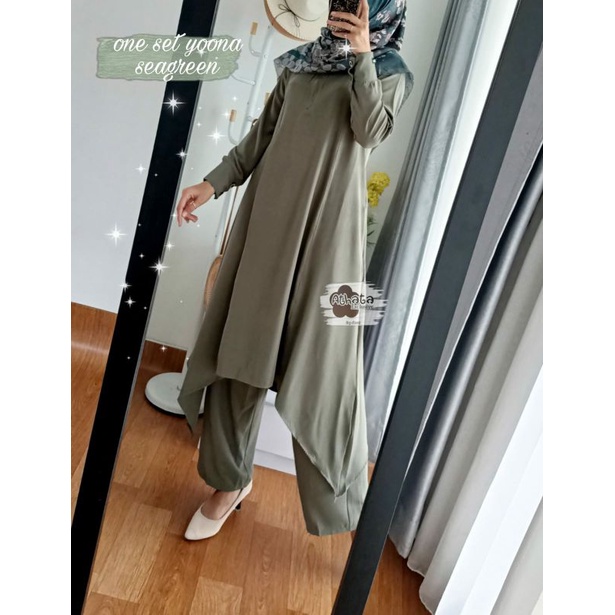 [STOK MELIMPAH] YOONA ONE SET  JUMBO ORI ATHATA SETELAN CELANA WANITA TERBARU 2022