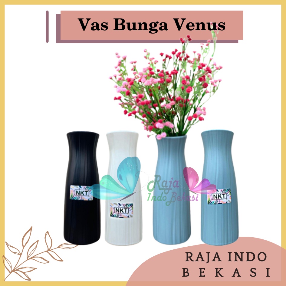 PROMO NKT VAS BUNGA CINTA Vas Bunga Tanaman Aesthetic Imitasi Plastik Motif Cantik Murah Bagus Hiasan Meja Ruang Tamu Dekor Kantor