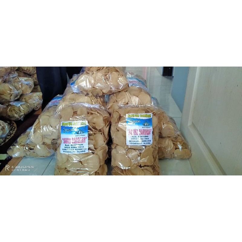 

Krupuk Rambak Rasa Bawang 1kg Enak Gurih Renyah