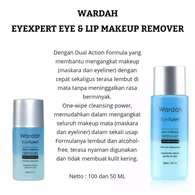 Wardah EyeXpert Eye &amp; Lip Makeup Remover