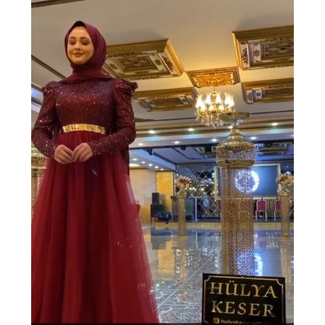 gaun pesta turki