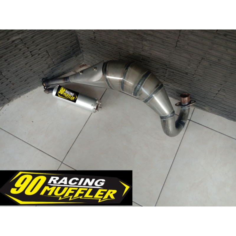 knalpot udang gtx Fizr,satria 2tak,rx king,ninja r,rr galvanis rangka standar gtx ktm