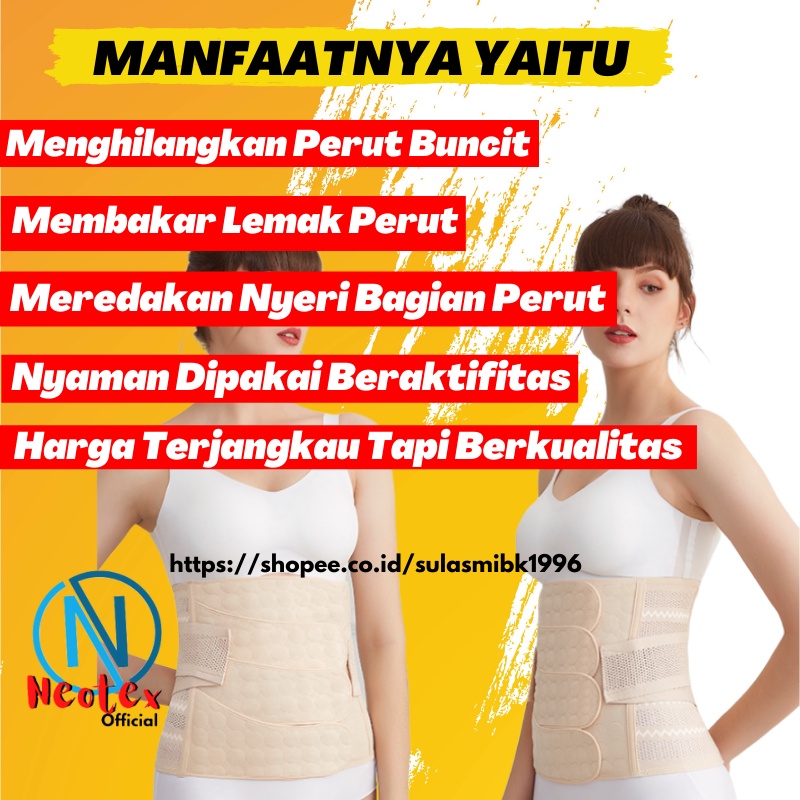 Korset Pelangsing Perut Buncit Wanita Pasca Melahirkan Maternity Premium 4 Step Gurita ibu