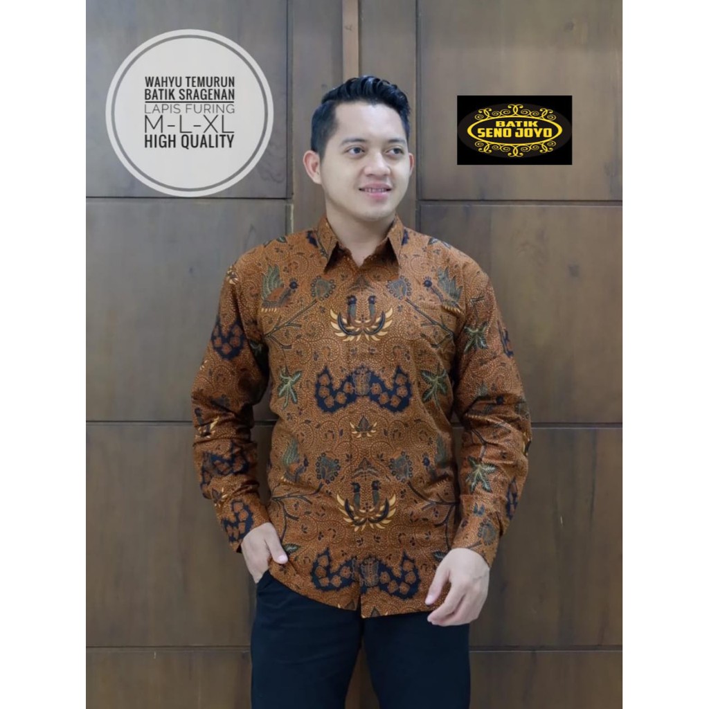 WAHYU TUMURUN SENOJOYO KEMEJA BATIK PRIA SOLO LENGAN PANJANG LAPIS FURING ATASAN BATIK PREMIUM MODERN MEGO NOGO MERPATI CEMANI NAVY ULU KAMULYAN SLEMPANG PARANG ARIESWARA PUTIH LEKSMANA SELENDRA MACAN RAFFI GITARJA ZAIDAN TWO BATIK SOLO AMANAH UKAIL SM