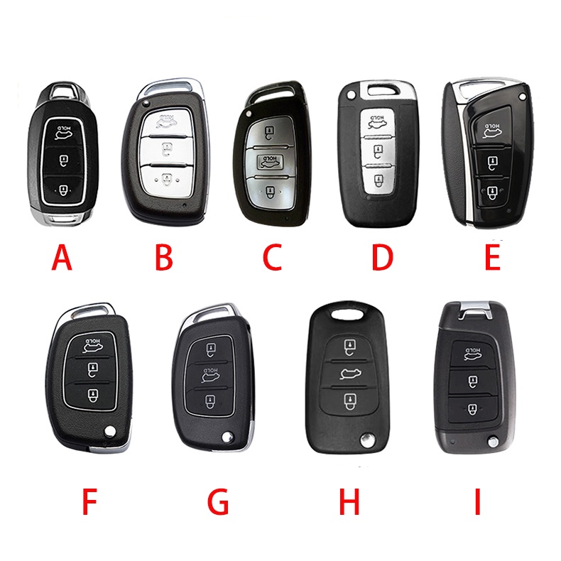 Casing Kunci Mobil Keyless 3 Tombol Untuk Hyundai Elantra Tucson Sonata