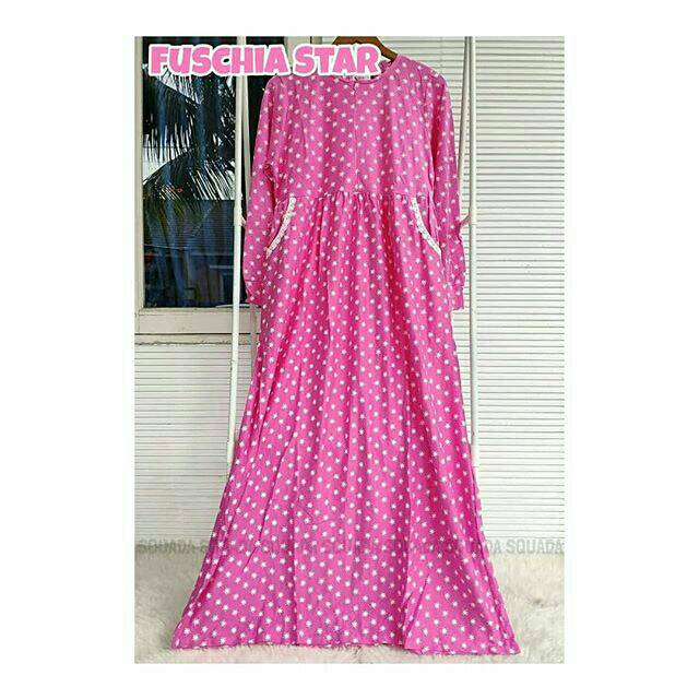 Daster dress squada daster mama fuschia star