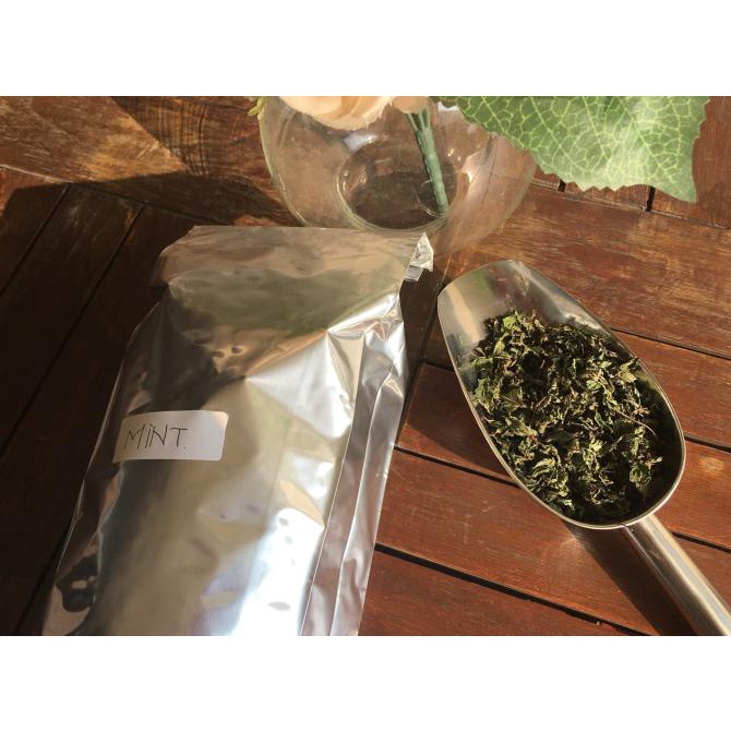 

[[BISA COD]] Daun Teh Mint Kering / Pure Mint Tea (100%) 50gr HEMAT Kode 1187