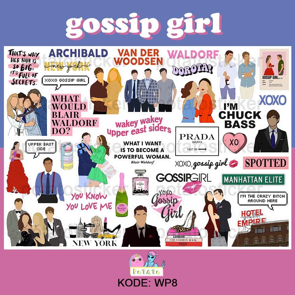 

Gossip Girl - Sticker Tumblr (untuk hp, laptop, dll)