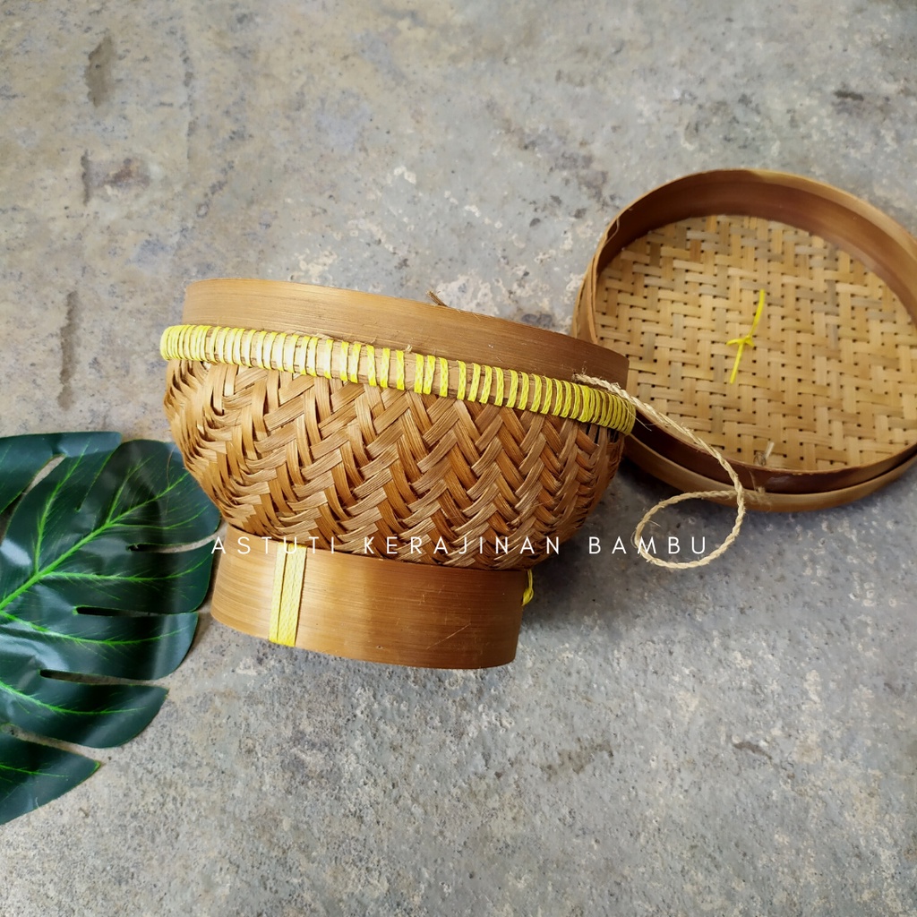 Cething 20 cm Wadah Nasi/Tempat Nasi Dengan Tutup/Wadah Nasi Tradisional/Ceting Porsian/Ceting Resto