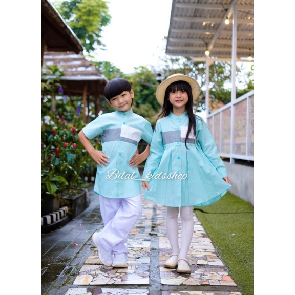 BAJU COUPLE DEWASA DANA ANAK/BAJU KOKO COUPLE KELUARGA/SARIMBIT KELUARGA