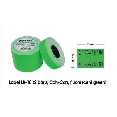 

Label Lb-10 Green Fluorescent 2 Baris