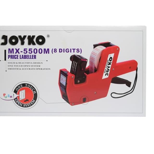 

Best! label harga joyko MX 5500 M / alat label harga 1 baris / price labeller paket full set 시