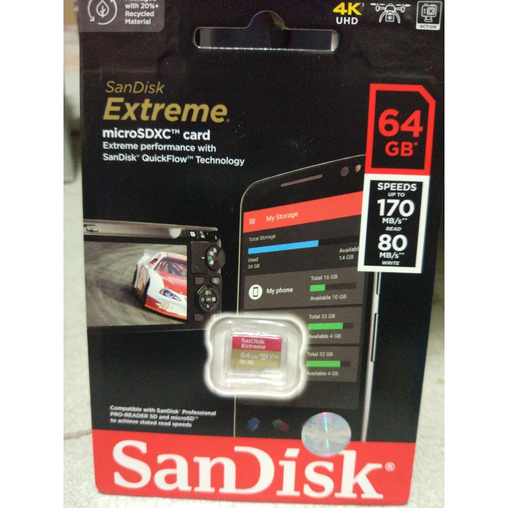 MICRO SD SANDISK EXTREME 64GB