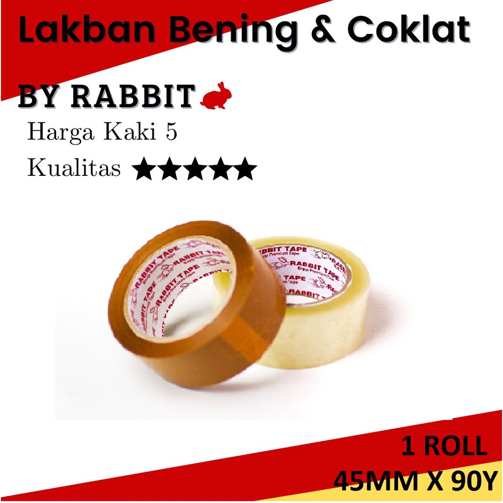 

Lakban 2 inch x 90 Yard FULL/ Kualitas Lakban Daimaru 45MM 90yard 2inch