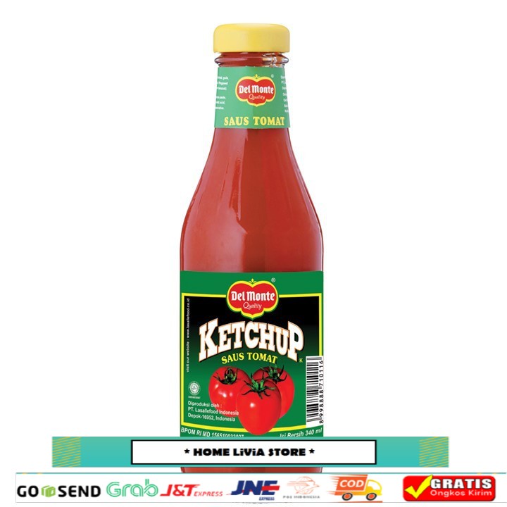 

Delmonte Saus Tomat Botol 340ml