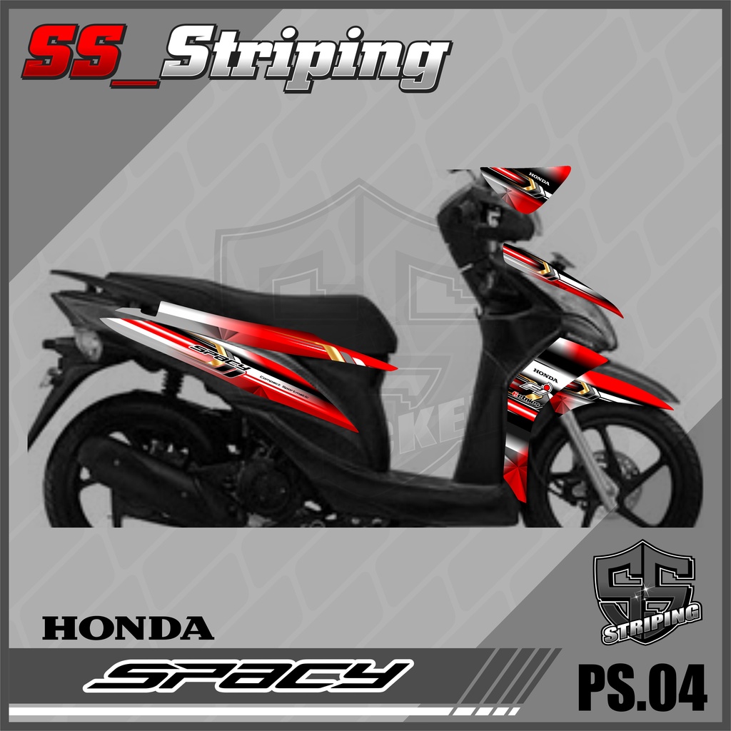 Sticker Striping List Variasi Honda Spacy - Striping Spacy. PS.004