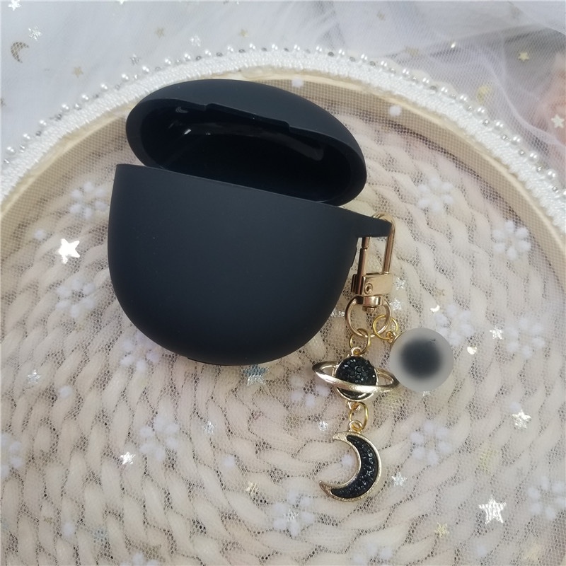 Case Bahan Silikon Dengan Gantungan Kunci Untuk Realme buds Air Pro air2