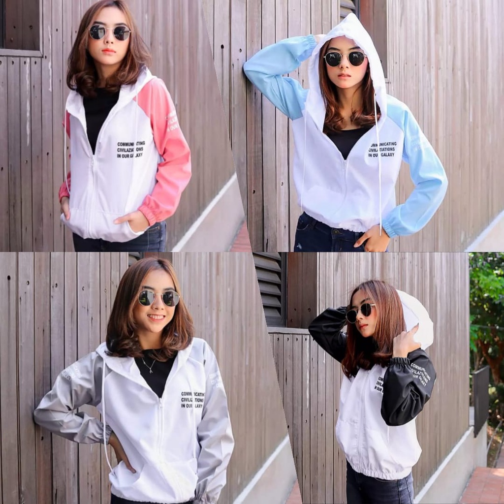 HRL ALFAN - Jaket Kombinasi - Jaket Olahraga Jogging Parasut