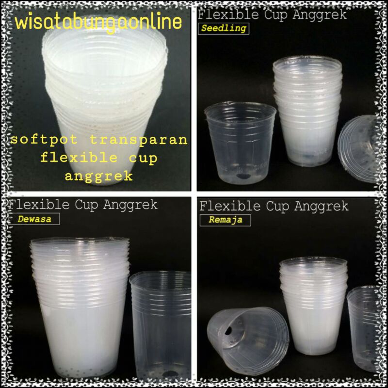 Soft pot anggrek / Fleksible cup