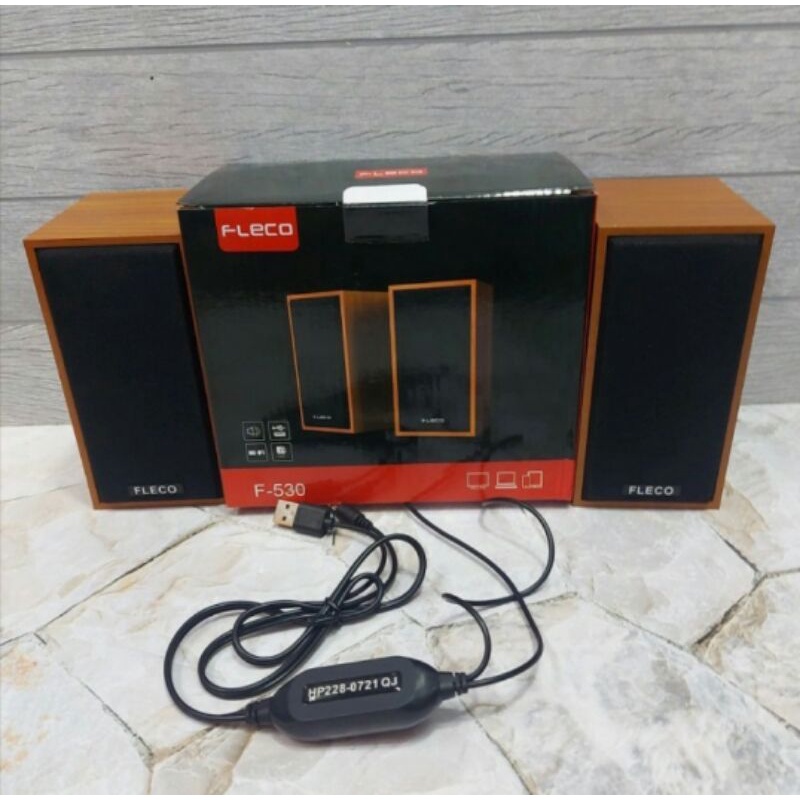 Cod Speaker Komputer//Laptop//Hp//Televisi//Speaker Fleco F-530 Suara bass