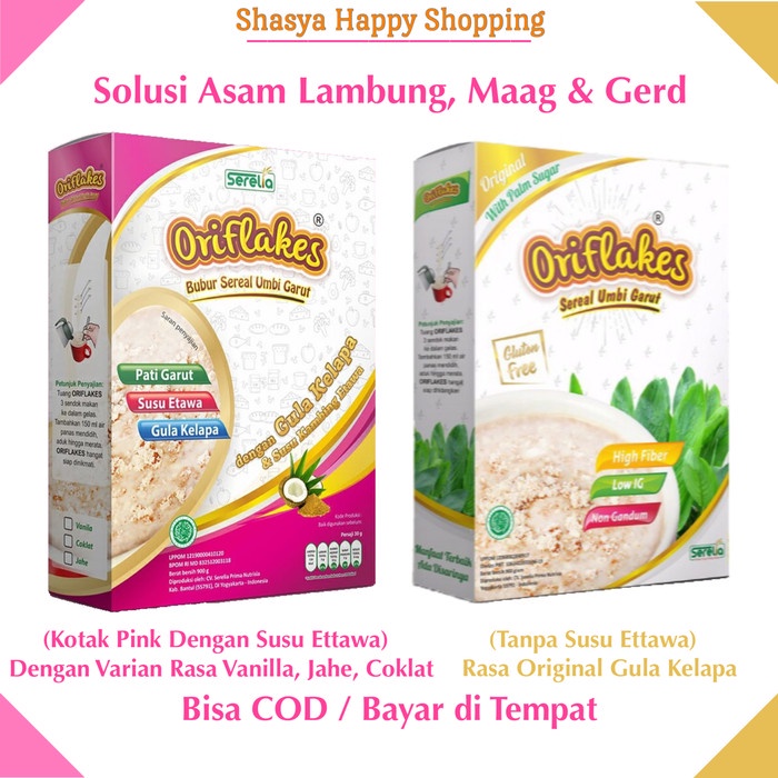 

2 Box 900 Gram ORIFLAKES Sereal Asam Lambung