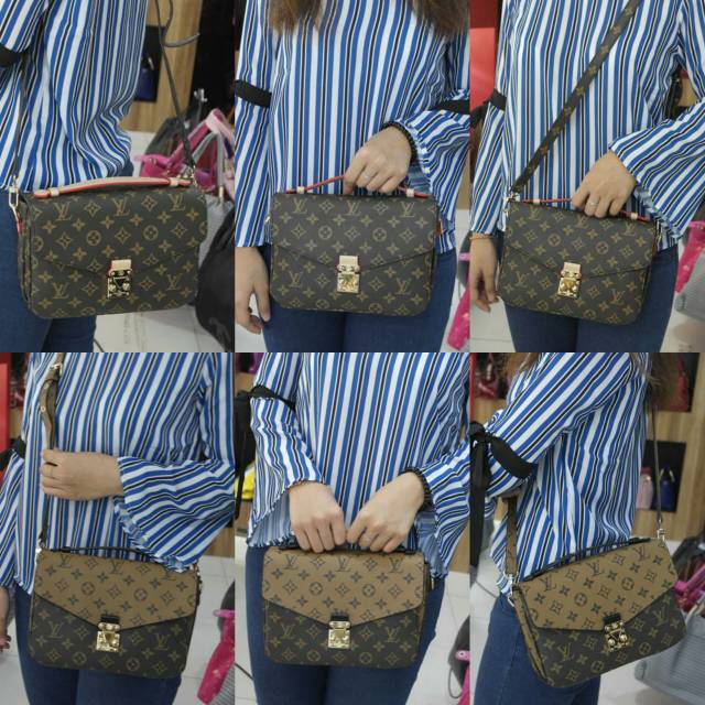 RESTOK
 Pochette Metis 40780-1 Semipremium Authentic 24x6x17 Bahan Kulit