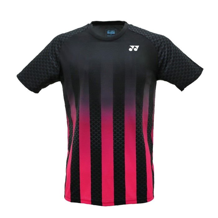 Promo YONEX MEN'S T-SHIRT # RM-S092-1807-COC19-S-JET BLACK PINK PEACOCK - S Berkualitas
