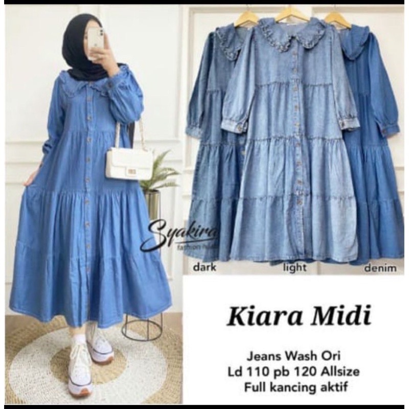 GAMIS GREY JEANS DENIM//GAMIS BUSUI WANITA KEKINIAN